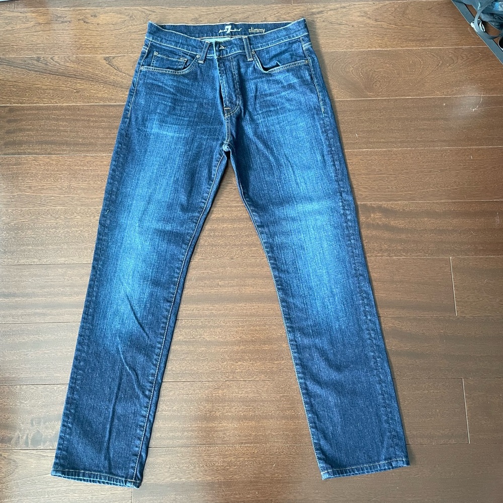 7 For All Mankind Jeans Men’s - 32x32 - Like New - Slimmy Blue Medium Wash Blue